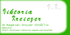 viktoria kreiczer business card